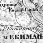 Экимань, карта
